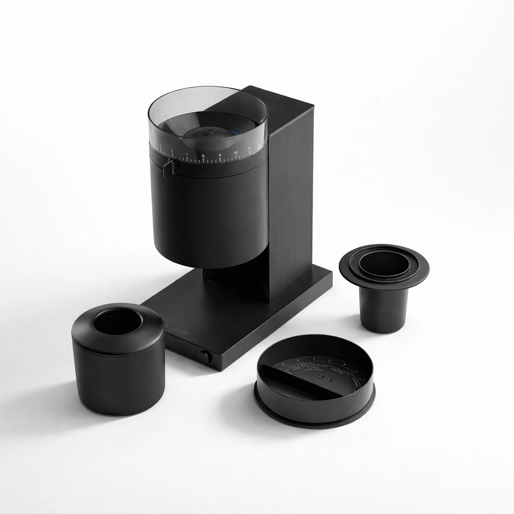 Fellow Opus Kaffeemühle mit Kegelmahlwerk in Matt Schwarz für Espresso und Filter