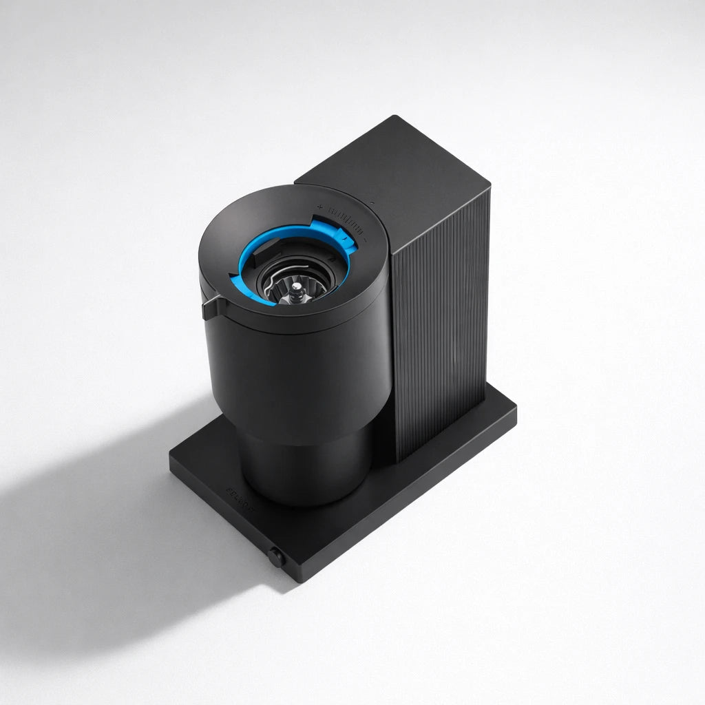 Fellow Opus Kaffeemühle mit Kegelmahlwerk in Matt Schwarz für Espresso und Filter