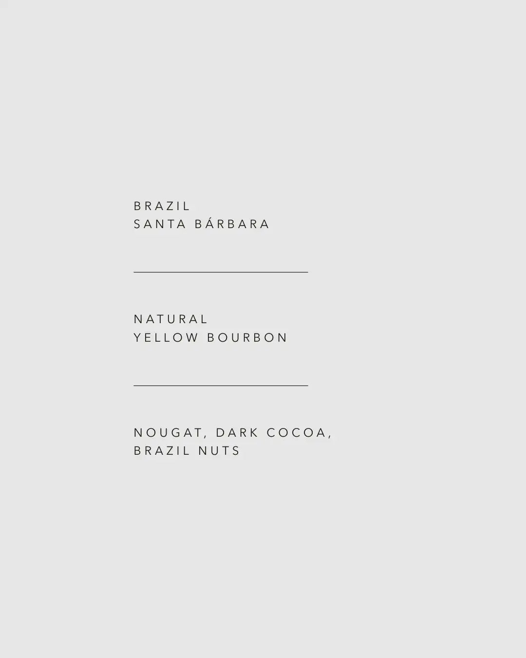 Specialty Coffee Brasilien Santa Bárbara, Omni Roast, Beschreibung 