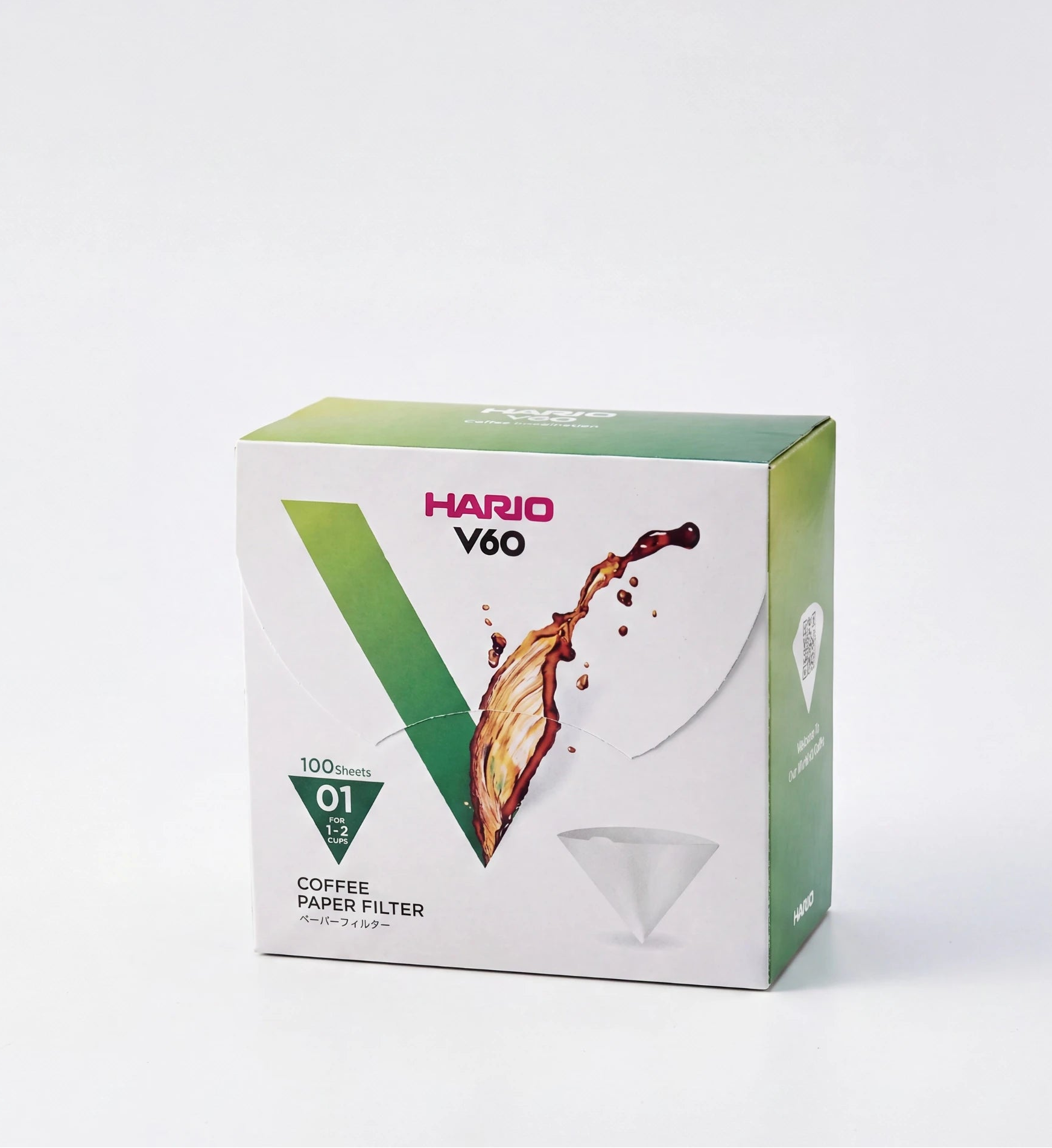 Hario V60 Paper Filters 01 – 40 pieces (white)